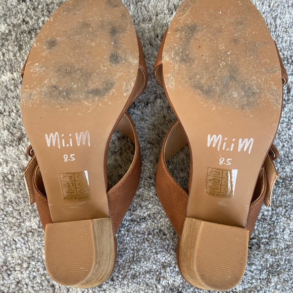 Mi.iM brown wedge sandal size 8.5 - Picture 4 of 6